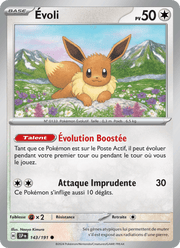 Évoli 143/252 Pokémon Étincelles Déferlantes (EV08)