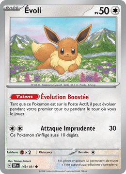 Évoli 143/252 Pokémon Étincelles Déferlantes (EV08)