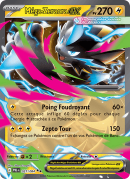 Méga-Zeraora-ex 027/120 Pokémon Nuit Noire (ME05)