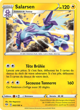 Salarsen 63/201 Pokémon Ténèbres Embrasées