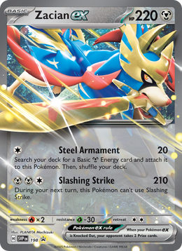 Zacian-ex 198/PROMO — Pokémon Promo Écarlate et Violet (SVP)