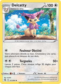 Delcatty 211/284 Pokémon Poing de Fusion (FST)