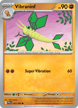Vibraninf 052/130 Pokémon Flammes Fantasmagoriques (ME02)