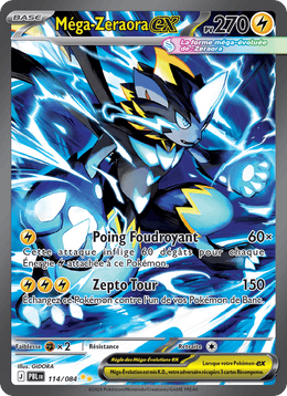 Méga-Zeraora-ex 114/120 Pokémon Nuit Noire (ME05)
