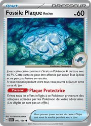 Fossile Plaque Ancien 080/172 Pokémon Foudre Noire (BLK)