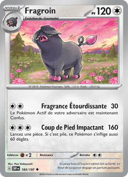 Fragroin 183/230 Pokémon Flammes Obsidiennes (EV03)