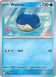 Wailmer 040/190 Pokémon Aventures Ensemble (EV09)
