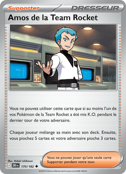 Amos de la Team Rocket 170/244 Pokémon Rivalités Destinées (EV10)
