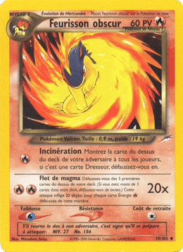 Feurisson obscur 39/113 Pokémon Neo Destiny (N4)