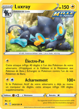 Luxray 043/160 Pokémon Zénith Suprême (CRZ)