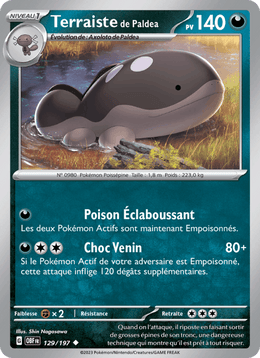 Terraiste de Paldea 129/230 Pokémon Flammes Obsidiennes (EV03)