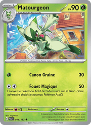 Matourgeon 014/279 Pokémon Évolutions à Paldea (EV02)