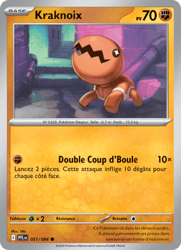 Kraknoix 051/130 Pokémon Flammes Fantasmagoriques (ME02)