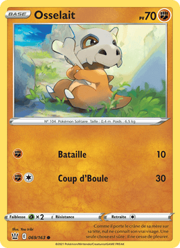Osselait 69/183 Pokémon Styles de combat (BST)