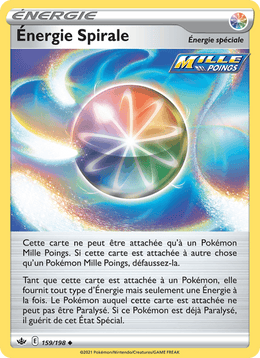 Énergie Spirale 159/233 Pokémon Règne de Glace (CRE)