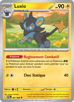 Luxio 027/124 Pokémon Équilibre Parfait (ME03)
