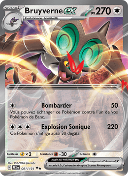 Bruyverne-ex 091/180 Pokémon Évolutions Prismatiques (EV8.5)