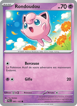 Rondoudou 083/279 Pokémon Évolutions à Paldea (EV02)