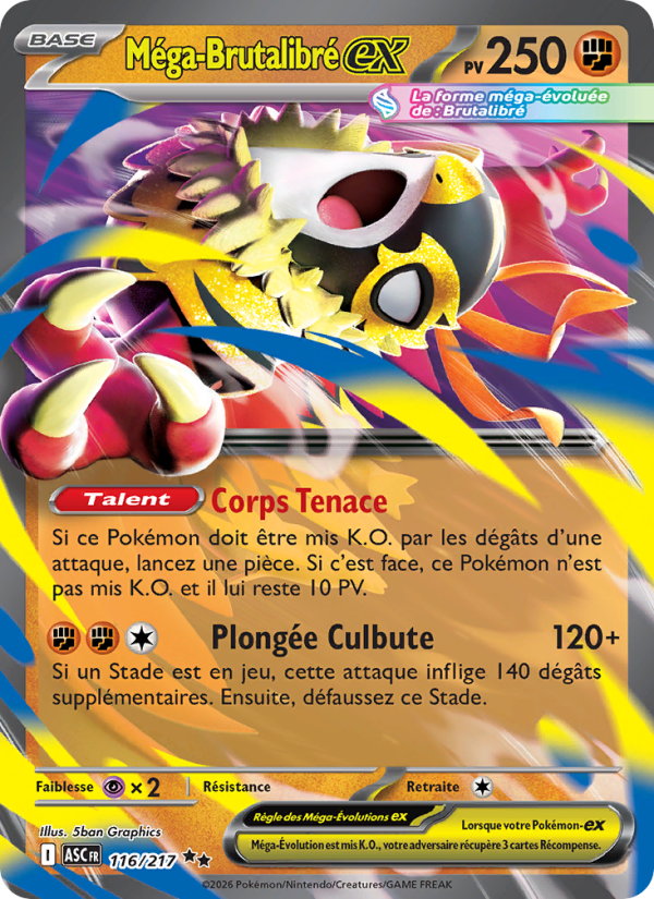 Méga-Brutalibré-ex - Mega Hawlucha ex - Héros Transcendants 116