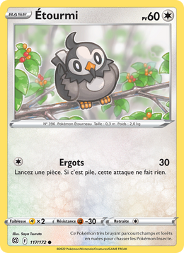 Étourmi 117/216 Pokémon Stars Étincelantes