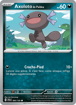 Axoloto de Paldea 093/190 Pokémon Aventures Ensemble (EV09)
