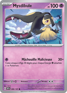 Mysdibule 089/230 Pokémon Flammes Obsidiennes (EV03)