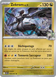 Zekrom de N 155/295 Pokémon Héros Transcendants (ME2.5)