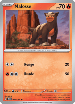 Malosse 007/99 Pokémon Fable Nébuleuse (EV6.5)