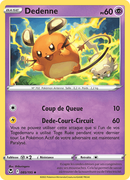 Dedenne 085/215 Pokémon Tempête Argentée (SIT)