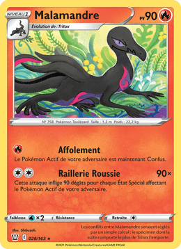 Malamandre 28/183 Pokémon Styles de combat (BST)