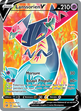 Lanssorien V 183/209 Pokémon Clash des Rebelles
