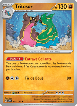 Tritosor 107/252 Pokémon Étincelles Déferlantes (EV08)