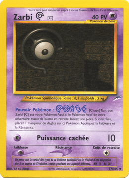 Zarbi C 57/113 Pokémon Neo Destiny (N4)