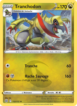 Tranchodon 112/216 Pokémon Stars Étincelantes