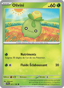Olivini 021/258 Pokémon Écarlate et Violet (EV01)