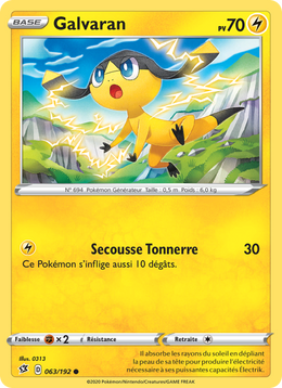 Galvaran 63/209 Pokémon Clash des Rebelles