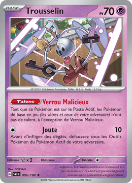 Trousselin 096/258 Pokémon Écarlate et Violet (EV01)
