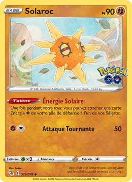 Solaroc 039/88 Pokémon Pokémon GO