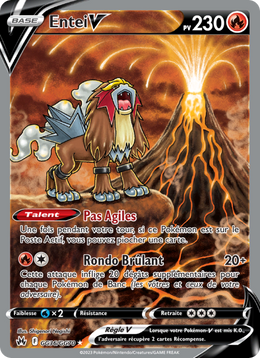 Entei V GG36/230 — Pokémon Zénith Suprême (CRZ)