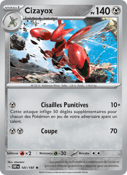 Cizayox 141/230 Pokémon Flammes Obsidiennes (EV03)