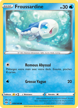 Froussardine 50/201 Pokémon Ténèbres Embrasées