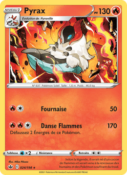 Pyrax 24/233 Pokémon Règne de Glace (CRE)