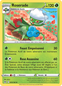 Roserade 015/217 Pokémon Origine Perdue (LOR)