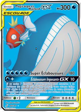 Magicarpe et Wailord GX 160/196 — Pokémon Duo de Choc (TEU)