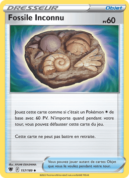 Fossile Inconnu 157/216 Pokémon Astres Radieux (ASR)