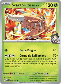 Scarabrute de Luth 001/244 Pokémon Rivalités Destinées (EV10)