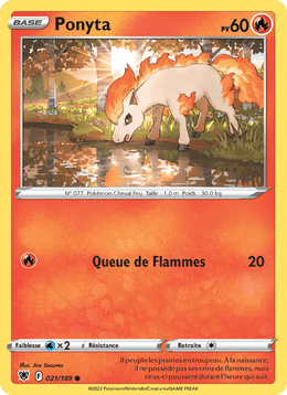Ponyta 021/216 Pokémon Astres Radieux (ASR)