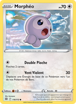 Morphéo 116/216 Pokémon Stars Étincelantes