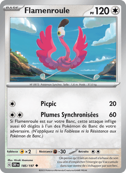 Flamenroule 185/230 Pokémon Flammes Obsidiennes (EV03)