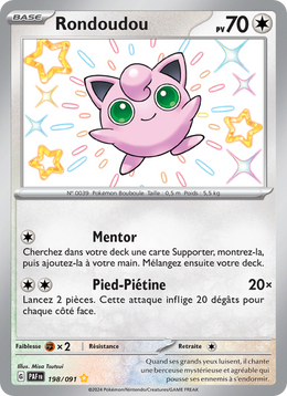 Rondoudou - Jigglypuff - Destinées de Paldea 198